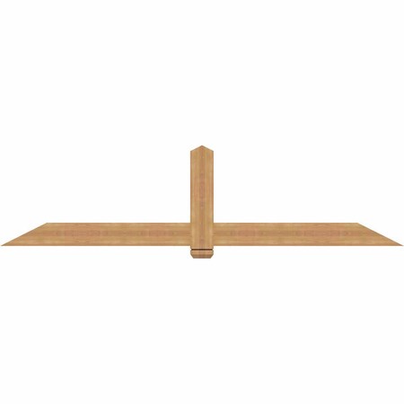 Ekena Millwork Eugene Smooth Timber Gable Bracket, Western Red Cedar, 96"W x 24"H x 1 1/2"D x 5 1/2"F, 6/12 Pitch GBW096X24X0206EUG00SWR
